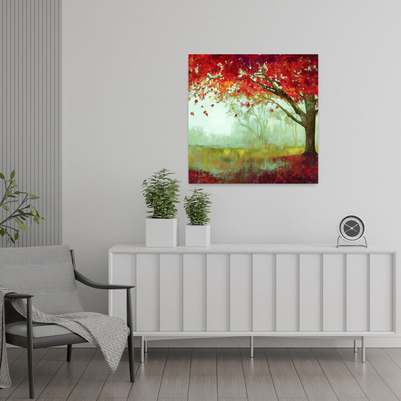 «A Sense Of Space I», art floral de pivoine, H 24 po x l 24 po