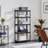 Tevis 60" H x 27.5" W x 12" D 5 Tiers Boltless Adjustable Storage Shelf Goods Rack-1090805073