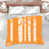 Orange moyen / beige clair