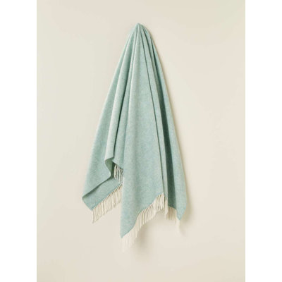 Jeté tissé en laine d'agneau Merino
