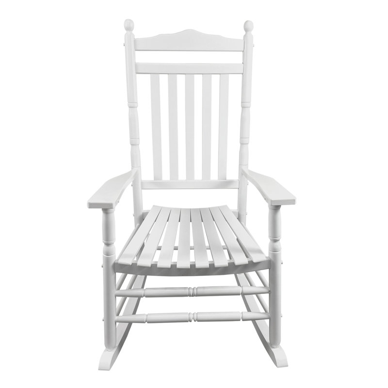 BALCONY PORCH ADULT ROCKING CHAIR, White