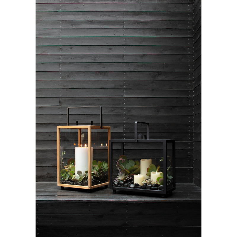 Lighthouse Floor Lantern, 21.3" H x 13" W x 13" D
