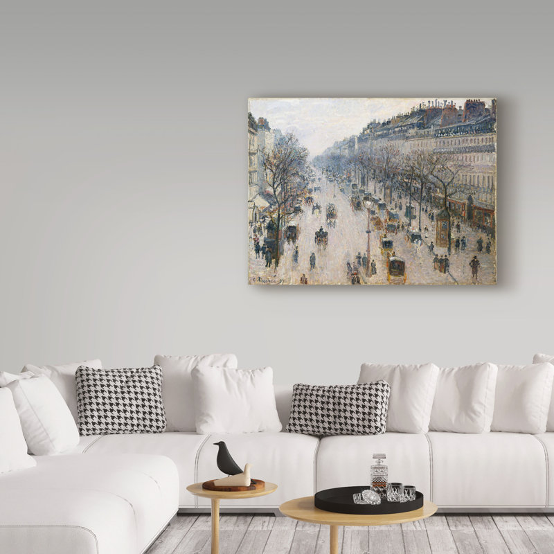 « a winter matin » par l’huile, reproduction d’art sur toile tendue Dorjana, H 14 po x l 19 po x P 2 po