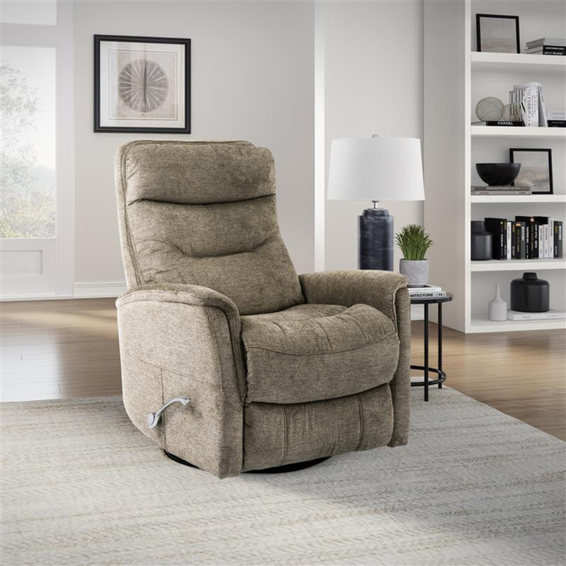 Akeelah 30" Wide Manual Swivel Glider Recliner, Heather