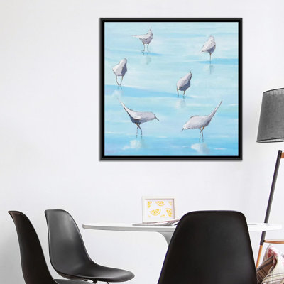 «By the Water's Edge» par Phyllis Adams, reproduction sur toile tendue sur toile tendue sur châssis