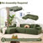 Ensemble de canapé modulaire rembourré 6 pièces-2057665404