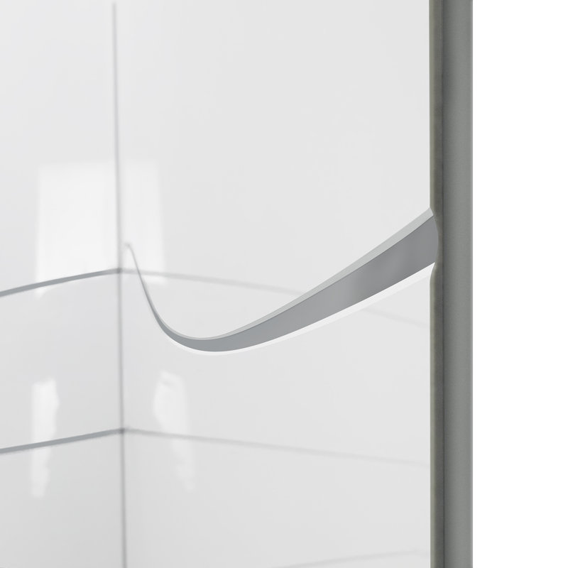 CNC Engraved Pattern 3-Panel Shower Wall Kit - 40″ x 60″ x 98″ - FlowState, Flow State