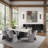 Arguelles Modern 7-Piece Dining Set With Upholstered Chairs And Tempered Glass Tabletop-955465191
