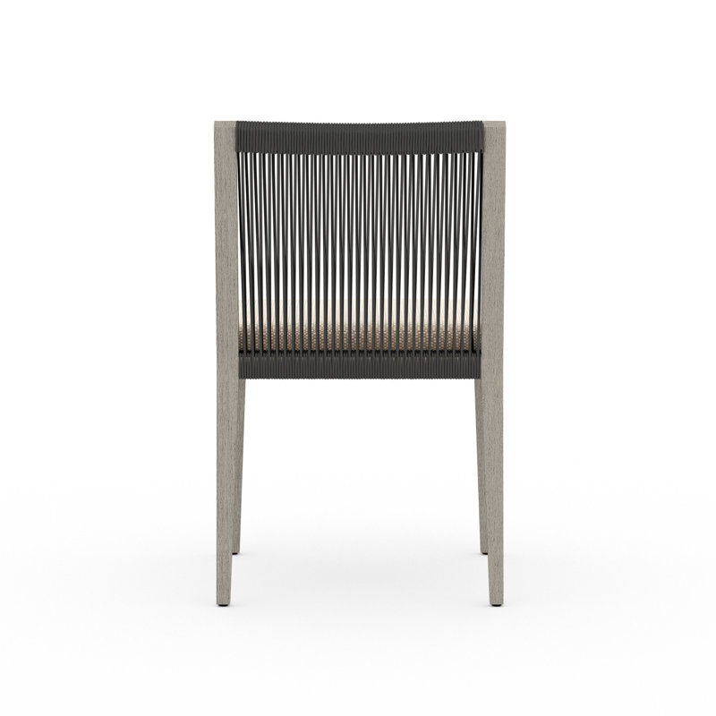 Dimitri Outdoor Dining Side Chair, Faye Sand, Gray