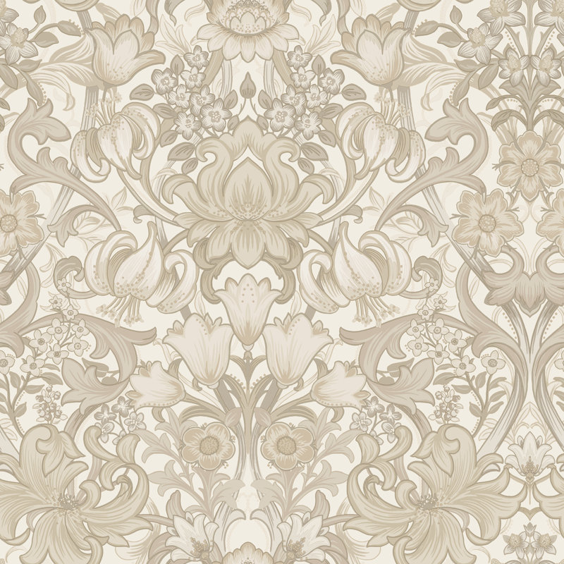 10.05m x 53cm Matte Wallpaper Roll, Cream Beige