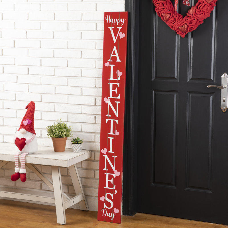 Plaque de véranda «Happy Valentine's Day»
