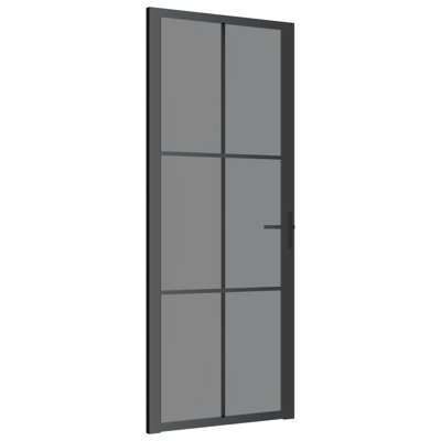 VidaXL 79.3 in. H Glass Barn Door