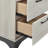 Contemporary Two-Tone And Gray Finish 2-Drawer Nightstand Bedroom Furniture 1Pc