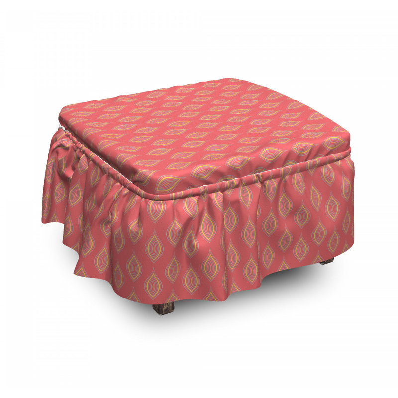Housse pour repose-pieds ogee motifs