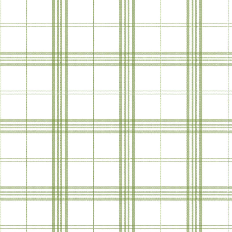 Plaid Roll, Green/Off White
