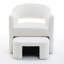 Fauteuil demi-tonneau avec repose-pieds-103605163