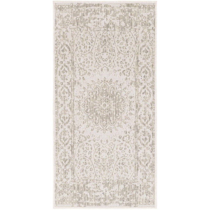 Tapis gris transitionnel Hintz, Tapis de couloir 2 pi x 4 pi 1 po