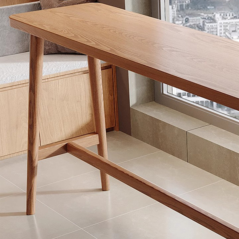 Une table haut de gamme en bois massif pour un usage domestique, H 39,3 po x L 86,6 po x l 17,7 po
