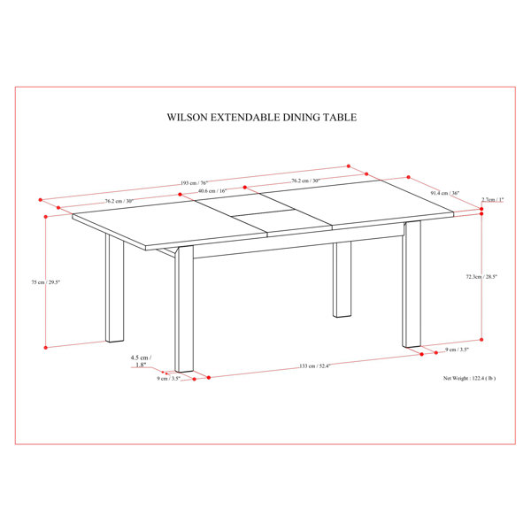 Dimensions du produit