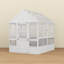 Serre en bois massif robuste - Polycarbonate bloc UV, toit ventilé, assemblage facile
