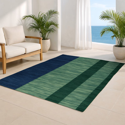 Tapis intérieur / extérieur vert HorizontalStripes