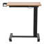 Table avec 4 roues et bouton de mise à niveau de levage électrique, table d'appoint de lit mobile, bureau roulant à hauteur réglable pour ordinateur portable dans un bureau à domicile, bois noir, réglable de 29,9 à 46,6 po, plateau de table inclinable 0