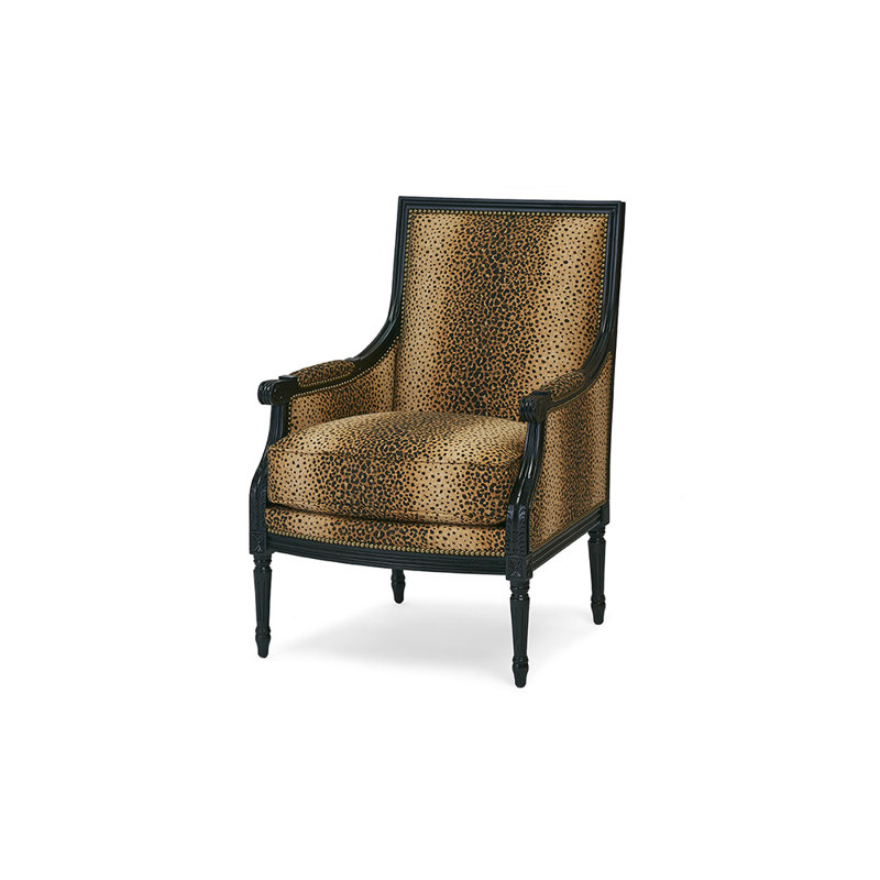 Pascal Armchair, Ebony, Banks Balsam