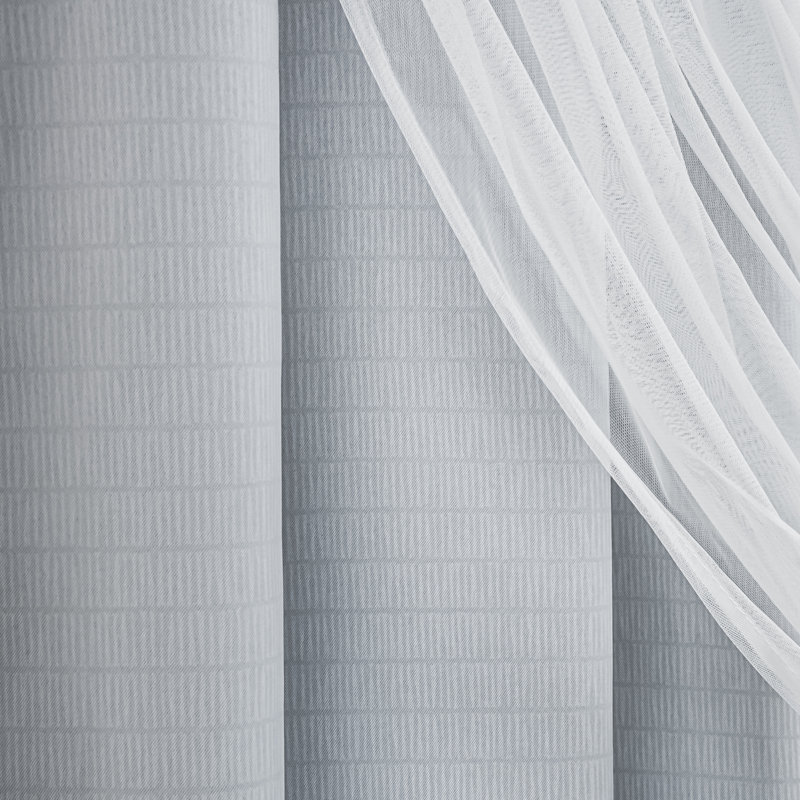 Kamontae Room Darkening Curtain, Gray, 52" W x 84" L