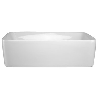 Lavabo de salle de bain vasque rectangulaire en céramique Havasu