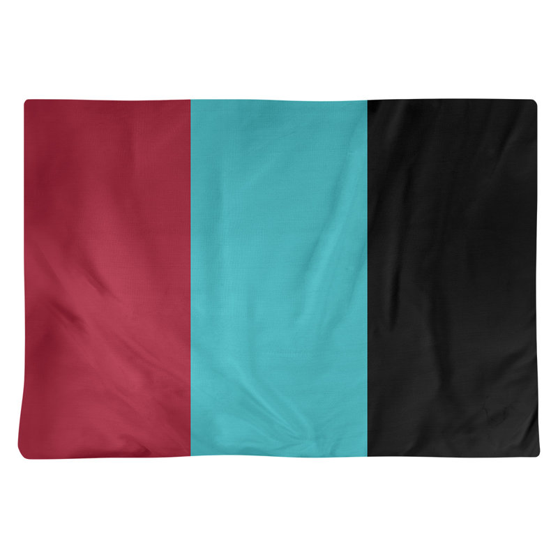 Récapitulatif en coton 18 po arizona, Rouge de Sedona / bleu sarcelle / noir