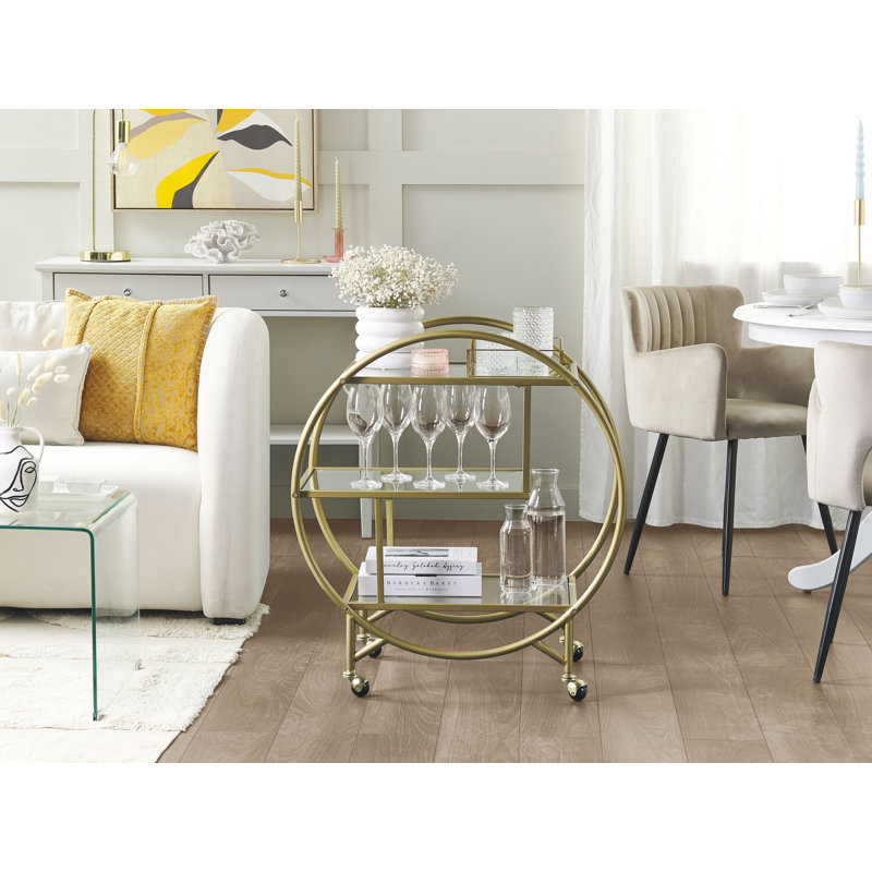 Raulston Metal Bar Cart