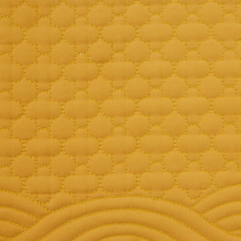 Ensemble de napperons matelassés 6 pièces Aricijana, Jaune
