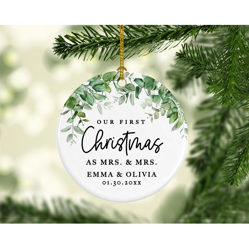 1'' Porcelain Ball Ornament