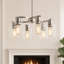 Lustre géométrique 6 lumières 20 pouces