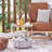 Deeley Small End Table with Storage Bag X-Shaped Cross-Leg Side Table Foldable Tray-2064531328