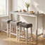 Ensemble de 4 tables de bar, 59 po avec 3 tabourets rembourrés