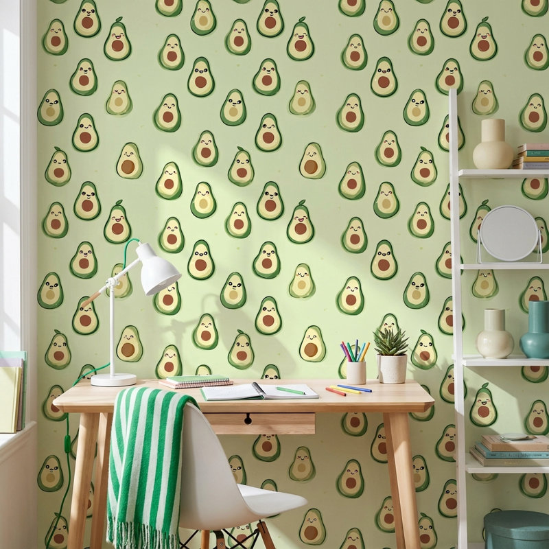 Papier peint ludique Avocado