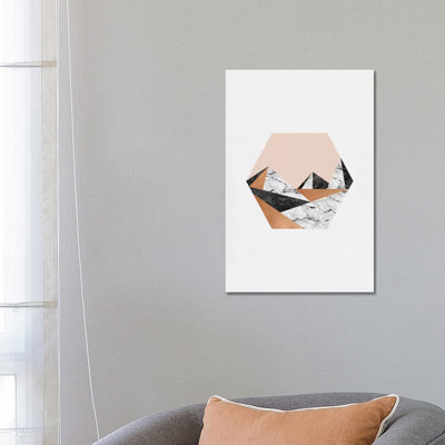Geo Landscape Hexagon by Orara Studio - Wrapped Canvas Print