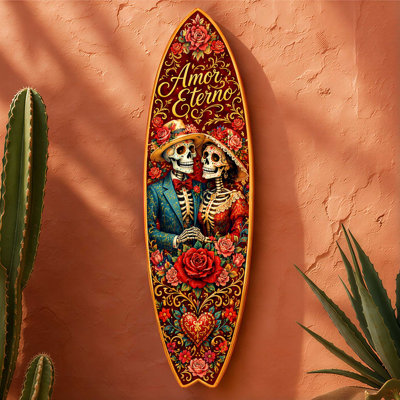 «Amor Eterno Sugar Skull Couple», art mural par D. Debrekht