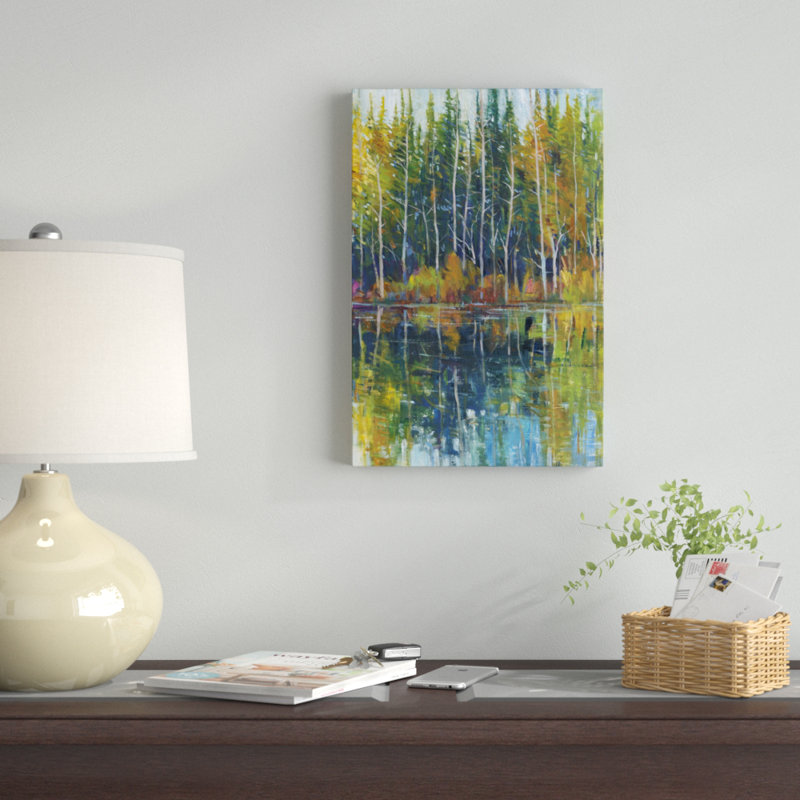Pine Reflection I by Timothy O' Toole - Painting Print, 46cm H x 30cm W, Wrapped Canvas