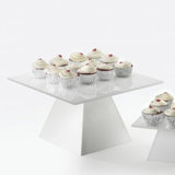 Square White Pedestal Riser