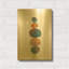 'Collage Stones 3' By Melissa Averinos Gold Metal Wall Art-259868176