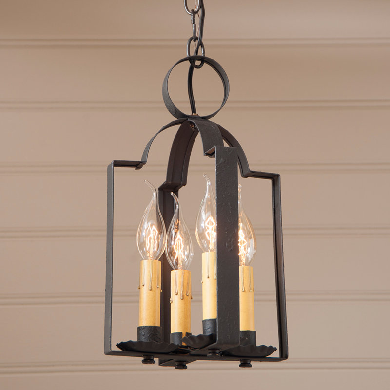 Luminaire suspendu géométrique à 4 lumières Wellston
