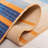 Anjail Flat Weave Wool/Cotton Plaid Rug in Orange/Blue-1341712696