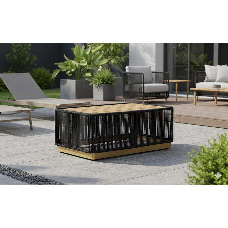 Table basse Alpine, Noir