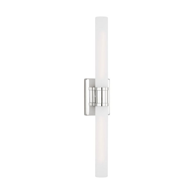 Medium Two Light Wall / Bath, Brushed Nickel, 60 W, 30" H x 5" W x 3.63" D