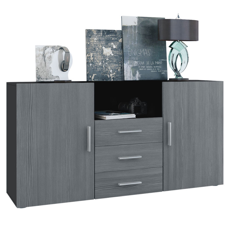 Sideboard Mccrary, Black (Matt)/Avola Anthracite