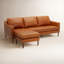 Canapé modulaire réversible en cuir véritable Daylen-1412767340