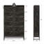 Armoire à chaussures et étagère à grande capacité, rangement gris pour entrée ou balcon | Idée de cadeau-1729728893