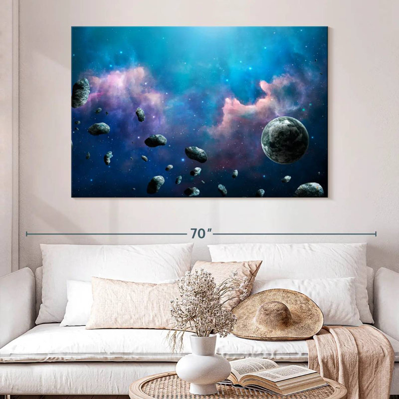 Oberle Floating Asteroids, 34" H x 51" W